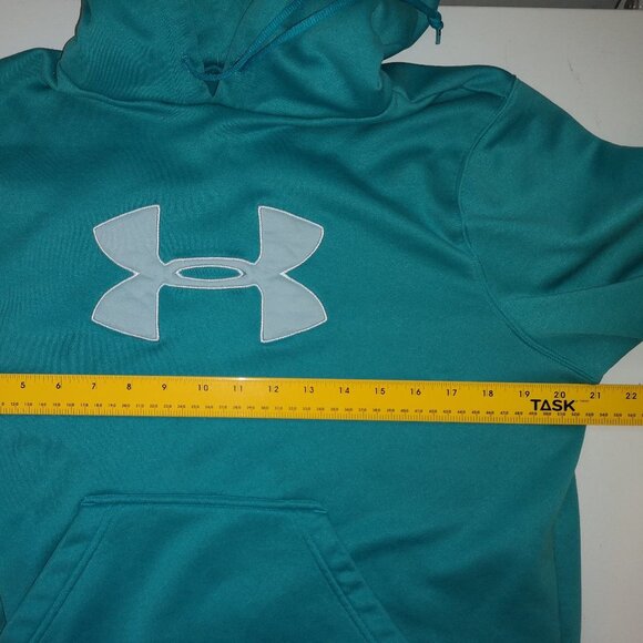 Under Armour Ladies Fleece Lined Teal Color Hoodie - Picture 6 of 6